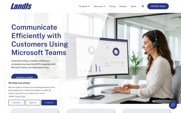 Screenshot of landistechnologies.com