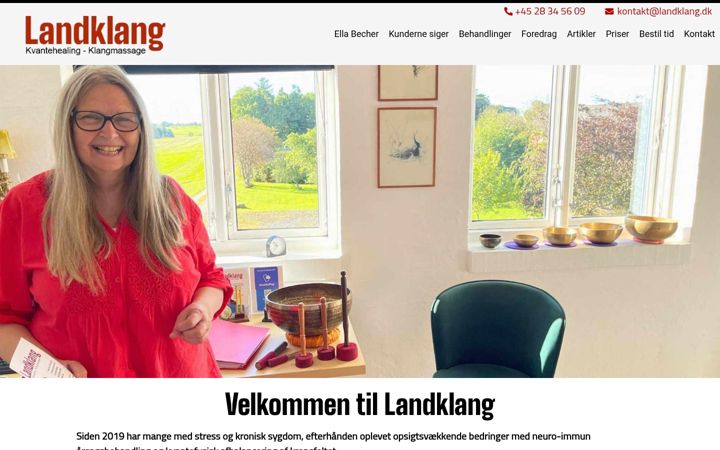 Screenshot of landklang.dk