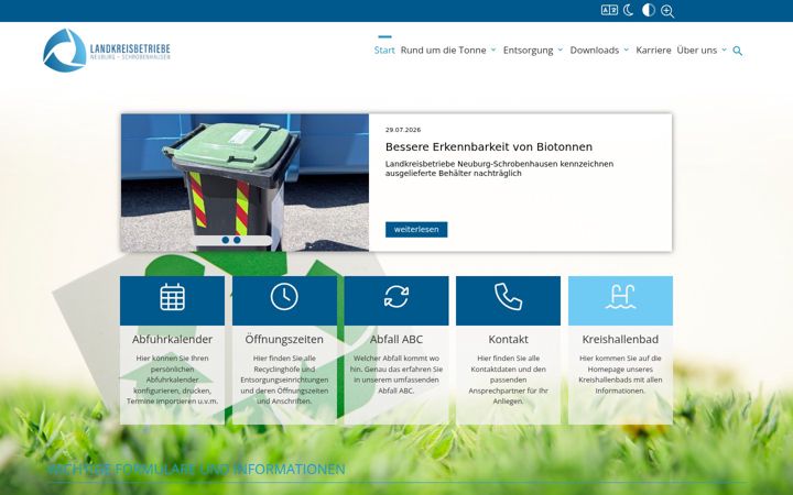Screenshot of landkreisbetriebe.de