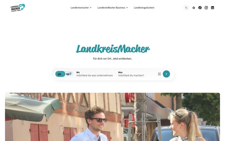 Screenshot of landkreismacher.de