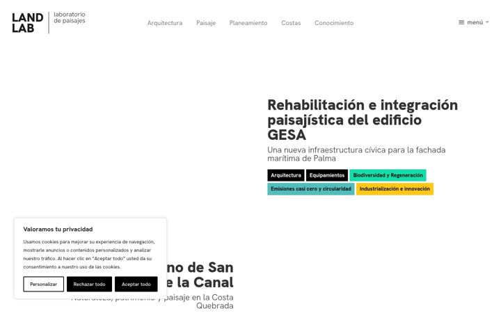 Screenshot of landlab.es