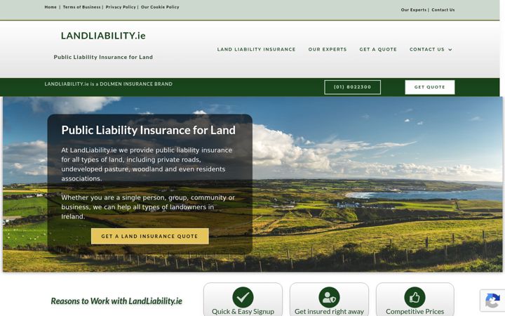 Screenshot of landliability.ie