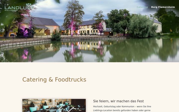 Screenshot of landlust-catering.de