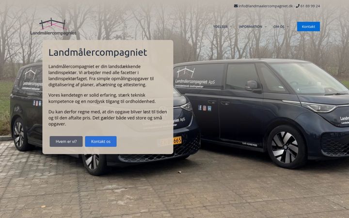 Screenshot of landmaalercompagniet.dk
