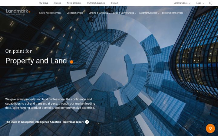 Screenshot of landmark.co.uk