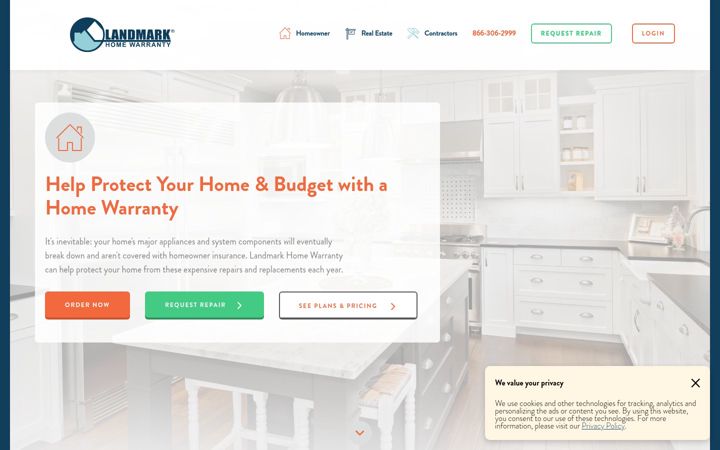 Screenshot of landmarkhw.com