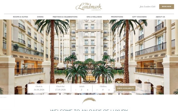 Screenshot of landmarklondon.co.uk