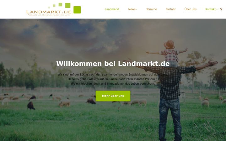 Screenshot of landmarkt.de