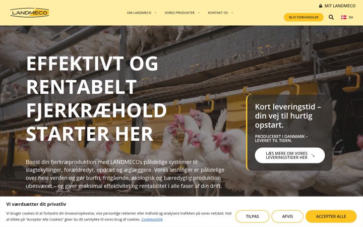 Screenshot of landmeco.dk