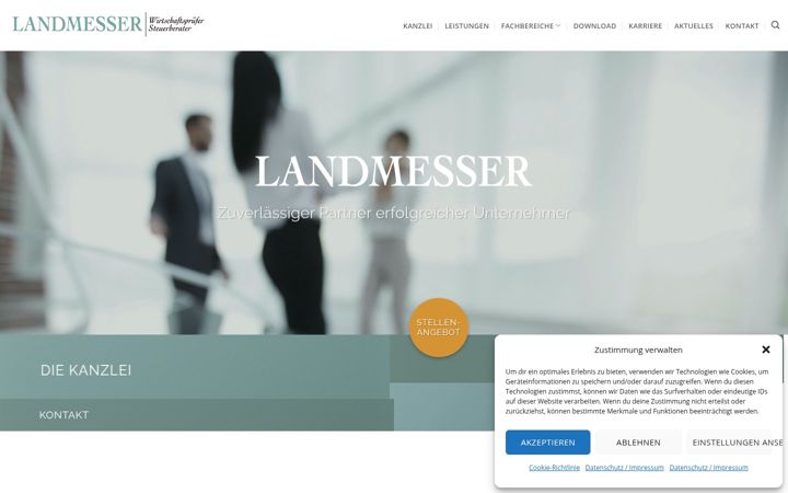 Screenshot of landmesser.eu