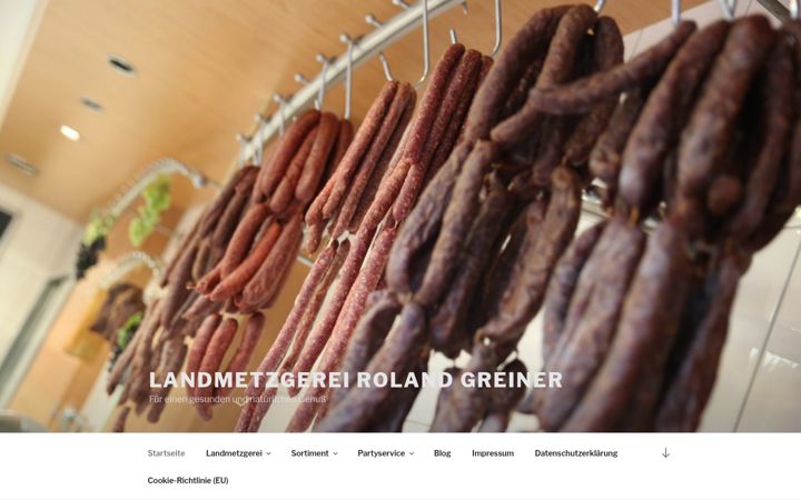 Screenshot of landmetzgerei-greiner.de