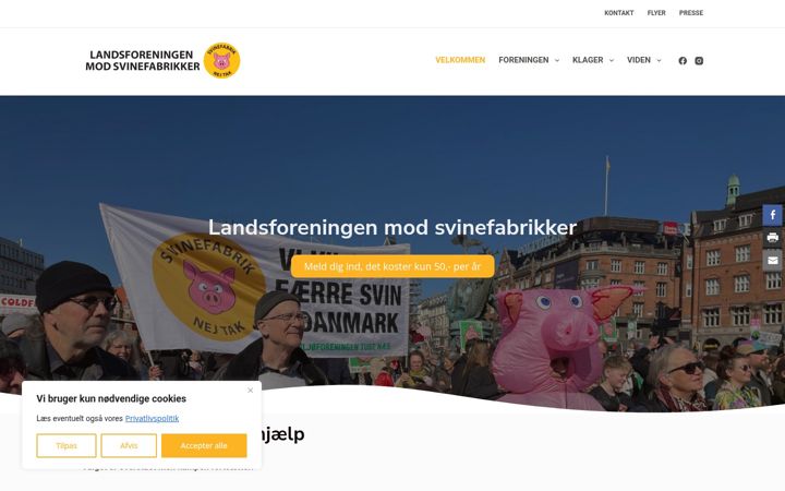 Screenshot of landmodsvin.dk