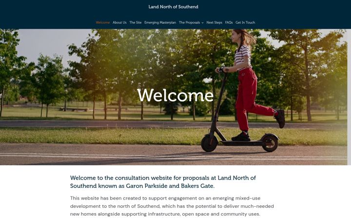 Screenshot of landnorthofsouthend.com