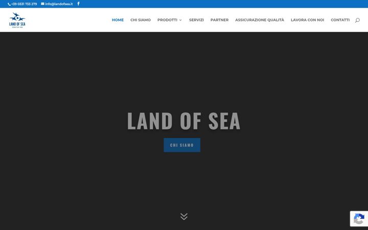 Screenshot of landofseasrl.it