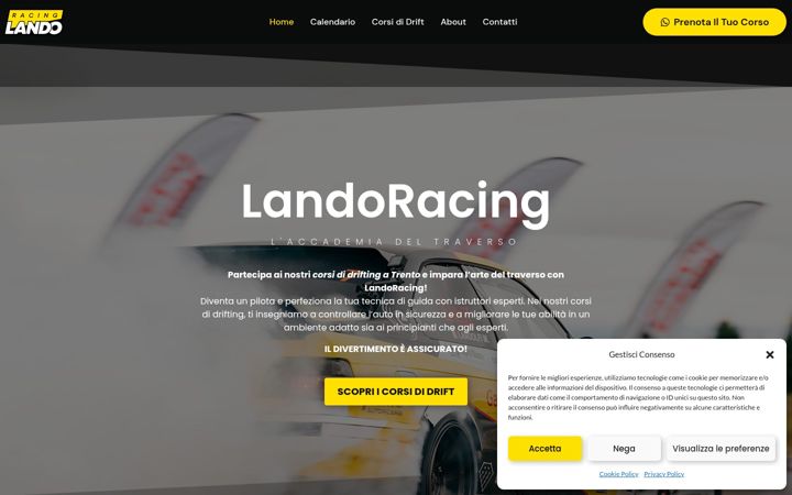 Screenshot of landoracing.it