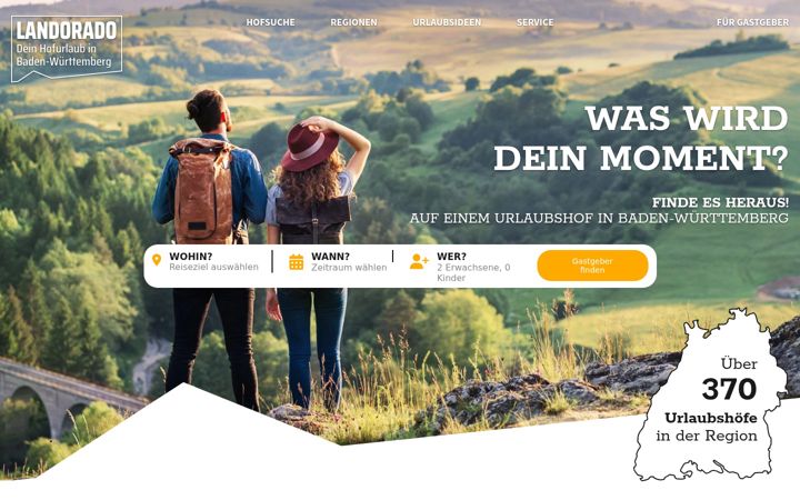 Screenshot of landorado.de