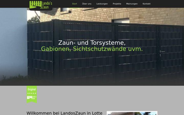 Screenshot of landoszaun.de