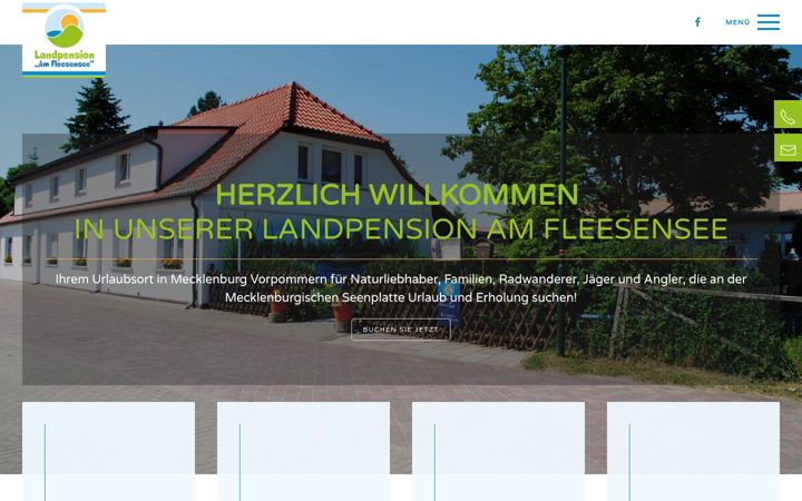 Screenshot of landpension-amfleesensee.de