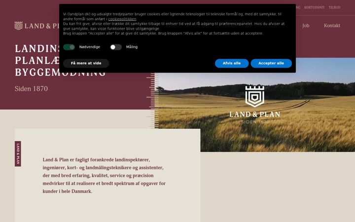 Skjámynd af landplan.dk