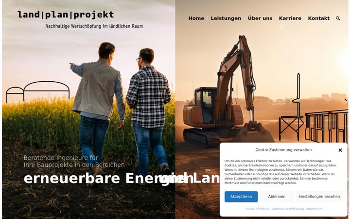 Screenshot of landplanprojekt.de