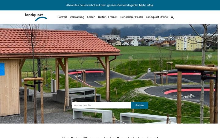 Screenshot of landquart.ch