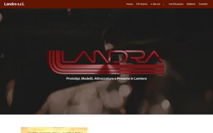 Screenshot of landra.com