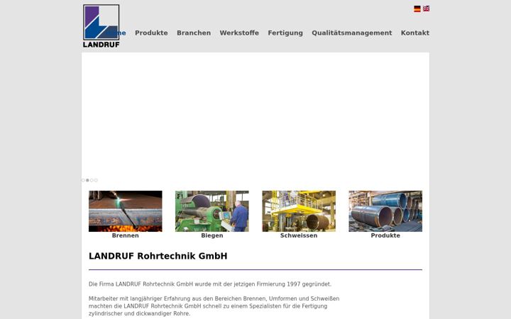 Screenshot of landruf.de