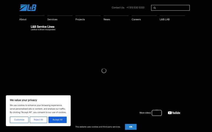 Screenshot of landrumbrown.com