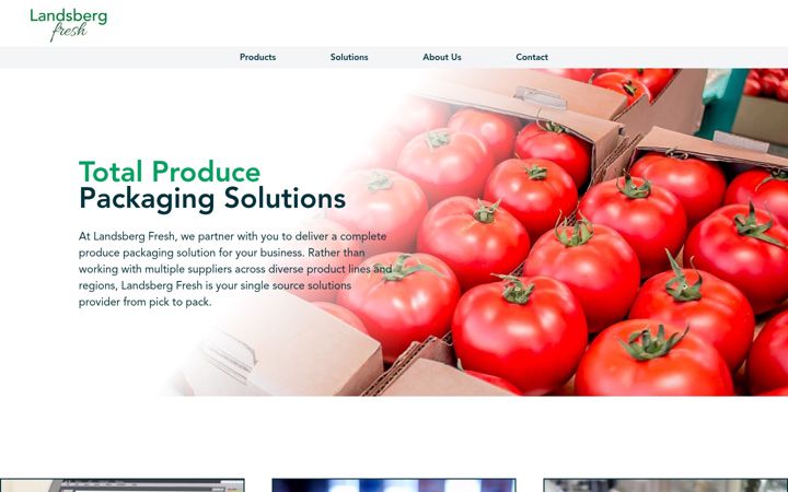 Screenshot of landsbergfresh.com