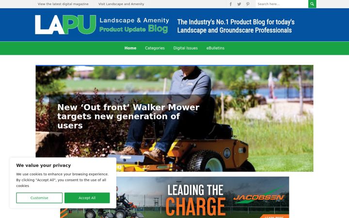 Screenshot of landscapeandamenityblog.com