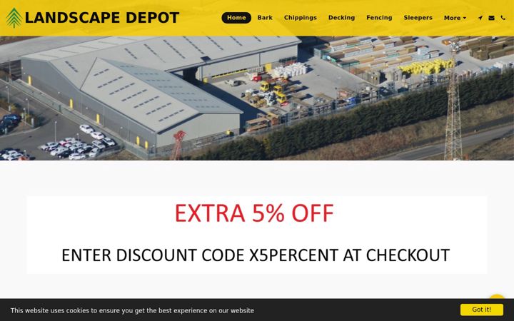 Screenshot of landscapedepot.co.uk