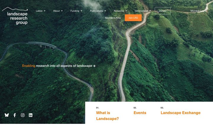 Screenshot of landscaperesearch.org