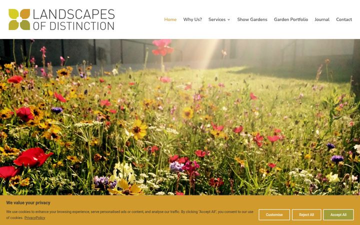 Screenshot of landscapesofdistinction.co.uk