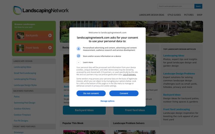 Screenshot of landscapingnetwork.com