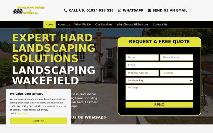 Screenshot of landscapingwakefield.co.uk