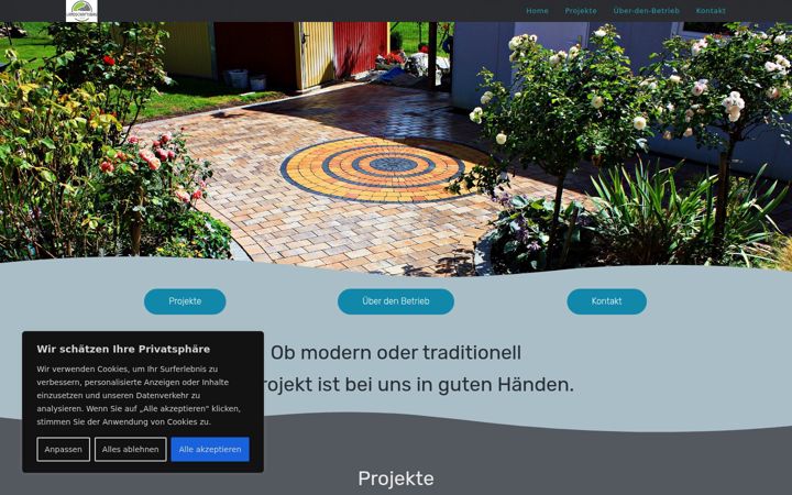 Screenshot of landschaftsbau-linsin.de