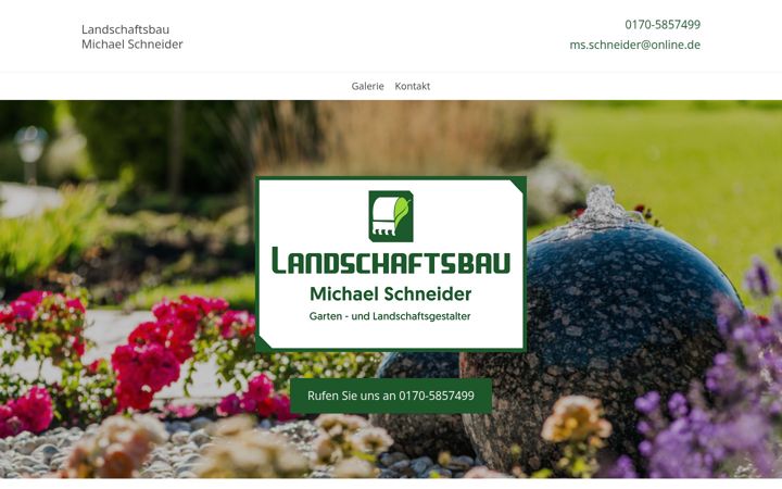 Screenshot of landschaftsbau-m-schneider.de