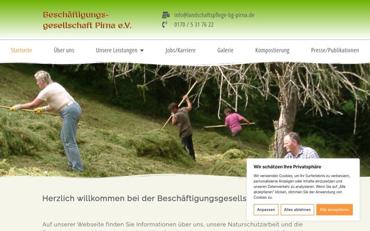 Screenshot of landschaftspflege-bg-pirna.de