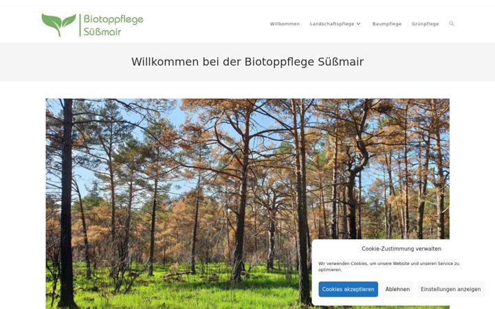 Screenshot of landschaftspflege-suessmair.de