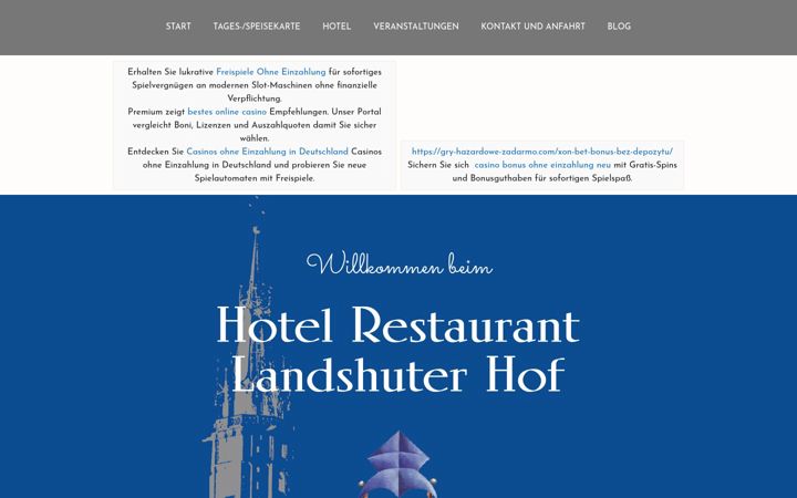 Screenshot of landshuter-hof.de