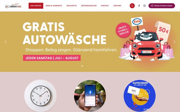 Screenshot of landshutpark.de