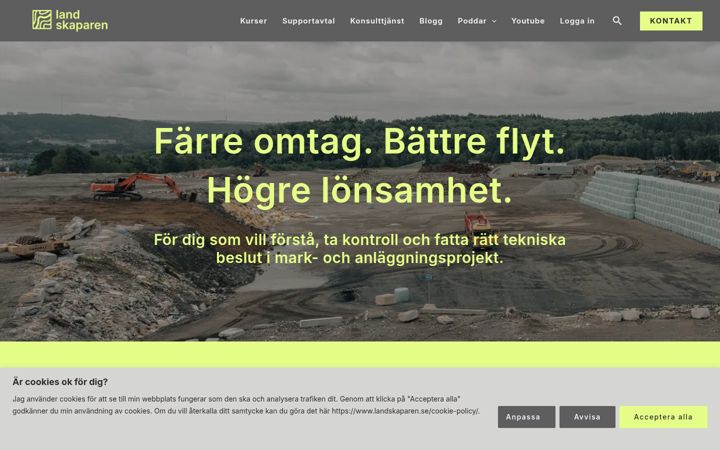 Screenshot of landskaparen.se