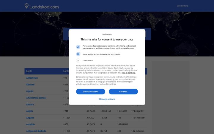 Screenshot of landskod.com