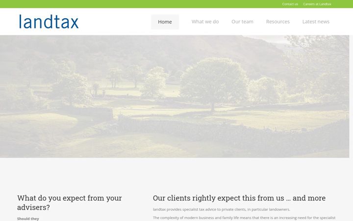 Screenshot of landtax.co.uk