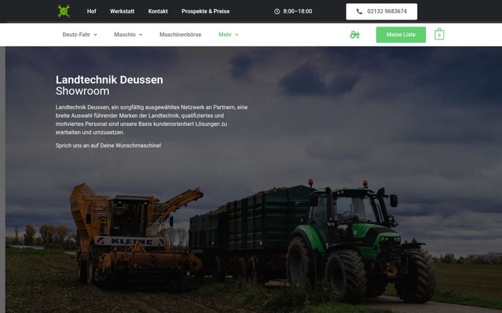 Screenshot of landtechnikdeussen.de