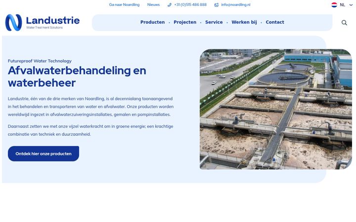 Screenshot of landustrie.nl