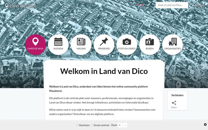 Screenshot of landvandico.nl