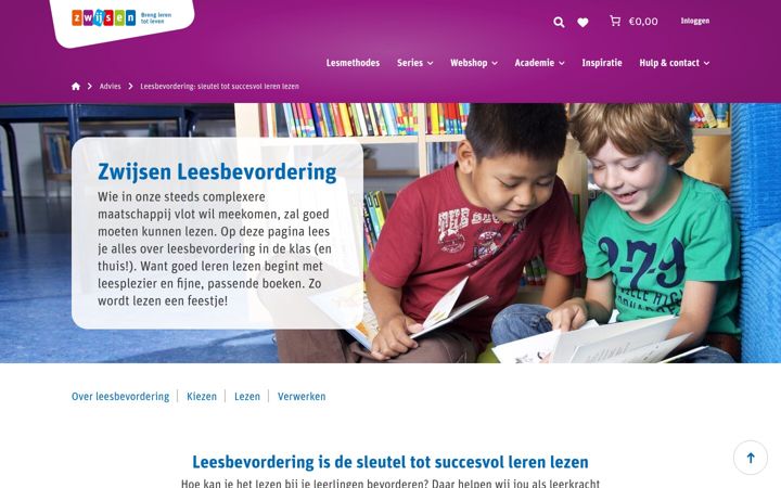 Screenshot of landvanlezen.nl