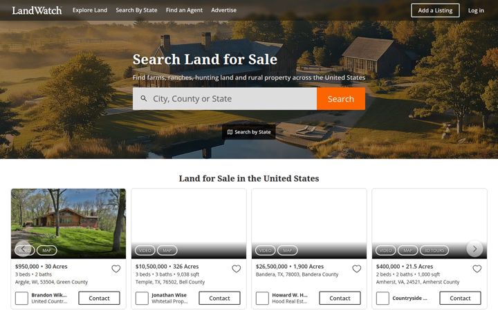 Screenshot di landwatch.com