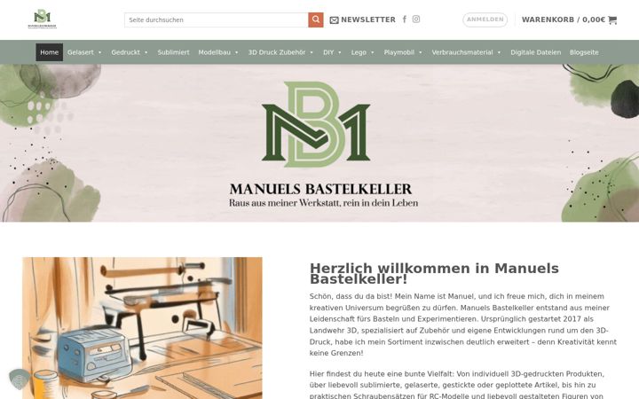 Screenshot of landwehr3d.de